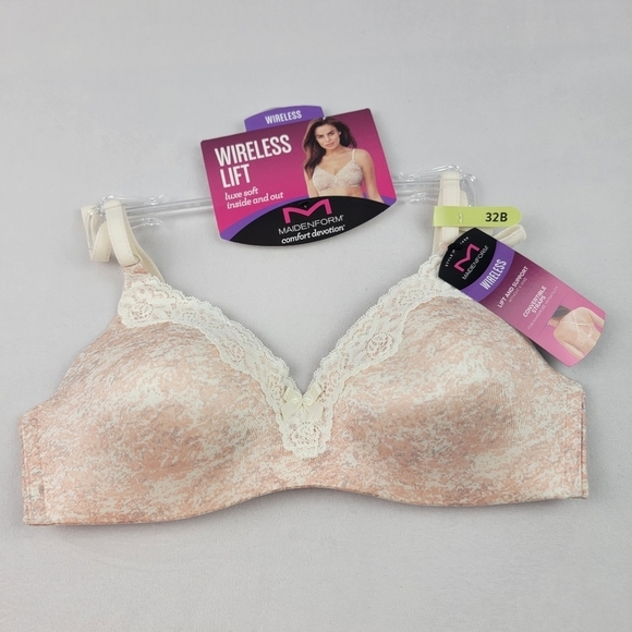 NWT Maidenform wireless lift luxe soft convertible straps bra Size 32B - Picture 2 of 5